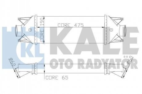 KALE FIAT Интеркулер Daily III,IV 2.3/3.0d 06- KALE OTO RADYATOR 347200