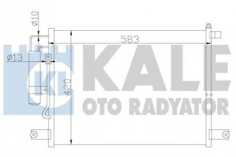 CHEVROLET Радіатор кондиціонера Aveo 03- KALE OTO RADYATOR 377000 (фото 1)