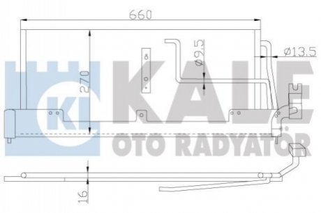 OPEL Радиатор кондиционера Combo,Corsa B KALE OTO RADYATOR 388800 (фото 1)
