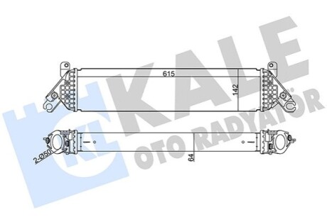 KALE MAZDA Інтеркулер Mazda 3/6,CX-5 2.2d 12- KALE OTO RADYATOR 344960