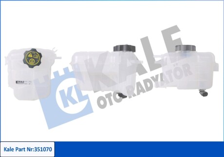 KALE OPEL розширювальний бачок Astra H/J 06- KALE OTO RADYATOR 351070