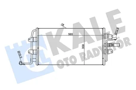 KALE VW радіатор кондиціонера New Beetle 00- KALE OTO RADYATOR 376400