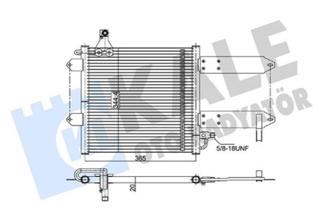 KALE VW радіатор кондиціонера Polo 94-,Seat KALE OTO RADYATOR 350710