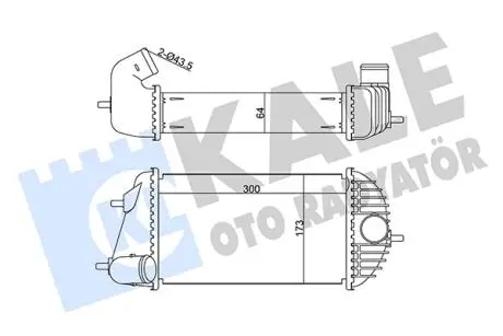 KALE SUZUKI інтеркулер Swift IV 1.3DDiS 10- KALE OTO RADYATOR 345130