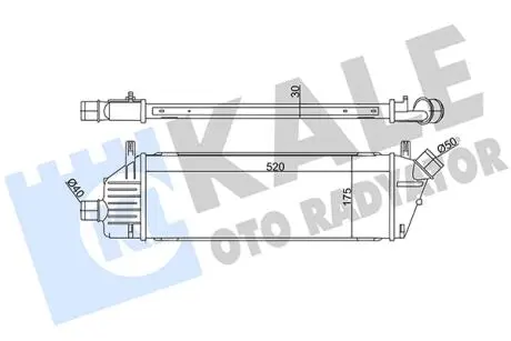 KALE NISSAN інтеркулер Micra III 1.5dCi 03- KALE OTO RADYATOR 342360