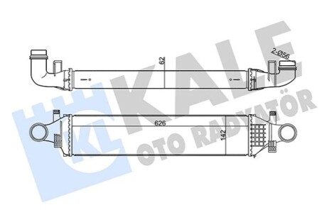 KALE DB Інтеркулер W176/246 1.6/2.2CDI 12- KALE OTO RADYATOR 350895