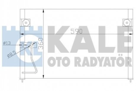 KALE MAZDA радіатор кондиціонера 626 V 97- KALE OTO RADYATOR 387000