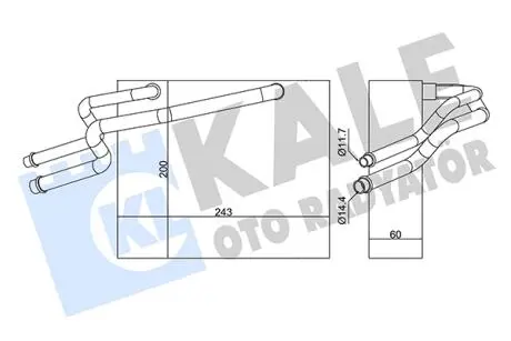 KALE RENAULT випарник Clio II,Kangoo 98- KALE OTO RADYATOR 350060