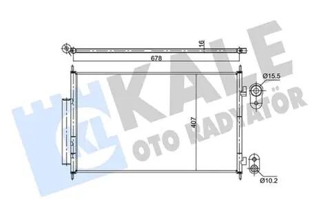 KALE HONDA Радіатор кондиціонера HR-V 15- KALE OTO RADYATOR 354890