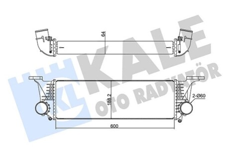 KALE FIAT Інтеркулер Daily V 2.3/3.0d 11- KALE OTO RADYATOR 350950