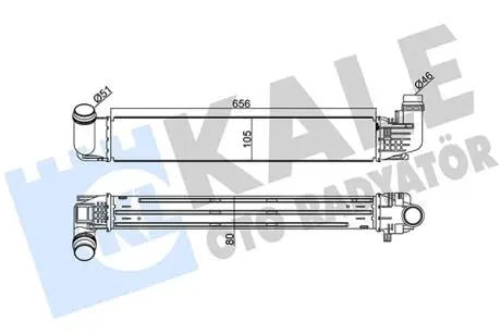 KALE RENAULT інтеркулер Duster 1.5dCi 10- KALE OTO RADYATOR 345090