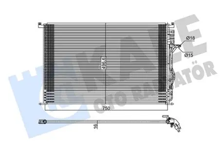 KALE VW Радиатор кондиционера Audi A8 02- KALE OTO RADYATOR 342940