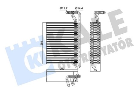 KALE BMW випарник 3 E46 98-,X3 E83 04- KALE OTO RADYATOR 350115