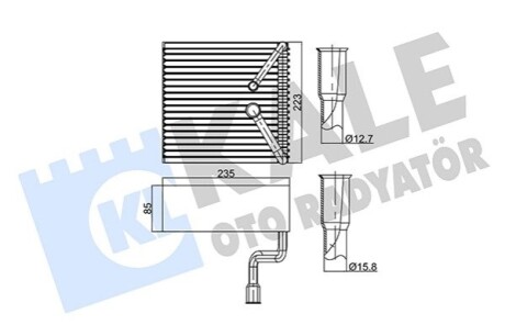 KALE FORD випарник Mondeo I,II,III 93- KALE OTO RADYATOR 350010