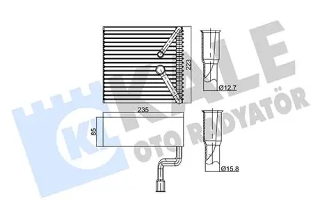 KALE FORD випарник Mondeo I,II,III 93- KALE OTO RADYATOR 350010