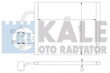 KALE BMW радіатор кондиціонера 5 E39 96- KALE OTO RADYATOR 343055