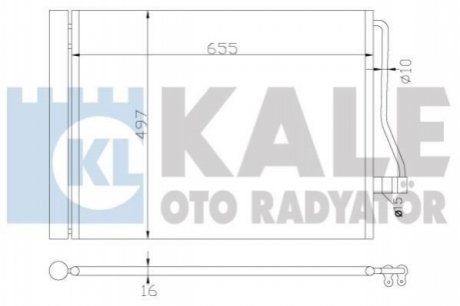 BMW радіатор кондиціонера 7 F01 08- KALE OTO RADYATOR 342490 (фото 1)