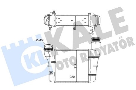 KALE VW інтеркулер Audi A4/6 1.9/2.0TDI KALE OTO RADYATOR 352375 (фото 1)