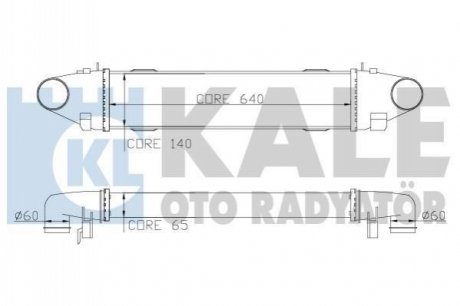 KALE DB інтеркулер W204 C180/350CDI 07- KALE OTO RADYATOR 347800