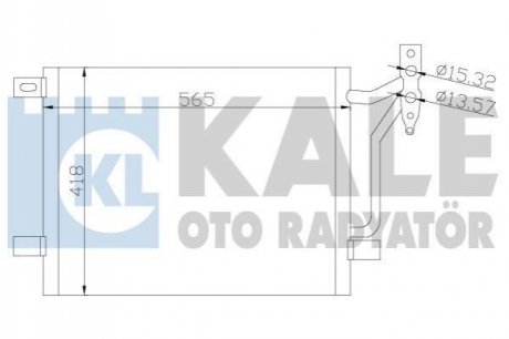 BMW Радиатор кондиционера 3 E46 KALE OTO RADYATOR 376800 (фото 1)