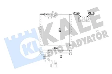 KALE RENAULT Испаритель Kangoo 08- KALE OTO RADYATOR 352995