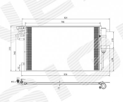 Радиатор кондиционера ESCAPE 17-19 Signeda RC940764