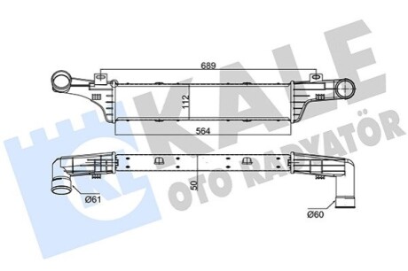 KALE DB інтеркулер W210 2.0/2.9TD KALE OTO RADYATOR 347400