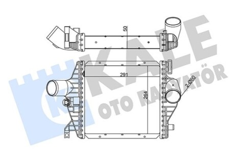 KALE DB Інтеркулер Vito 2.3d 96- KALE OTO RADYATOR 344990
