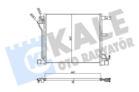 КОНДЕНСАТОР КАПУСТЫ NISSAN JUKE KALE OTO RADYATOR 343165