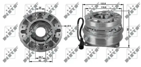 Вискозная муфта IVECO 5801480322