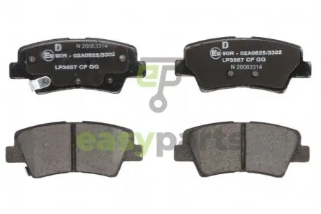 HYUNDAI Тормозные колодки задн. KONA, i30, KIA OPTIMA, SOUL II, III Delphi LP3587