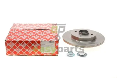 Диск гальмівний (задній) Citroen Berlingo/Peugeot Partner 08- (267.8х12) (+ABS) (з підшипником) FEBI BILSTEIN 37680