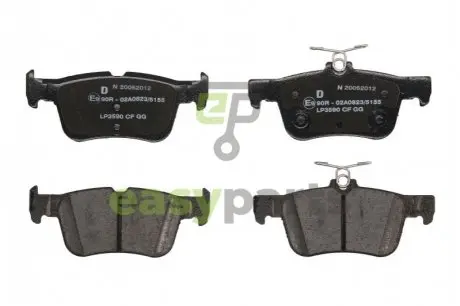 FORD колодки гальмів. задн. GALAXY III, MONDEO V, S-MAX 14- Delphi LP3590