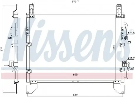 Конденсер кондиционера NISSENS 940805