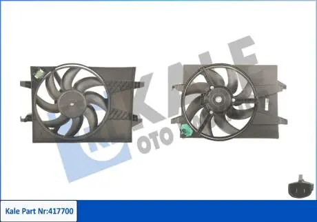 KALE FORD вентилятор радіатора C-Max,Fiesta V,Focus II 1.4/1.6 01- KALE OTO RADYATOR 417700