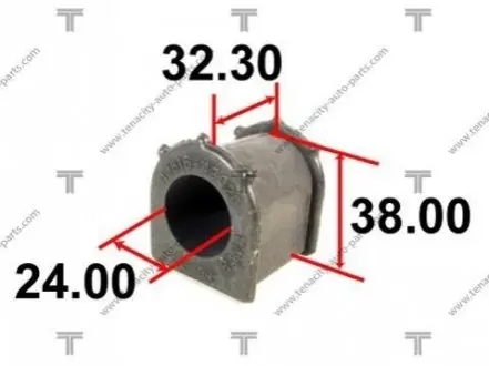 Фото втулка стабілізатора toyota rav4 1.8/2.0 94-00 TENACITY ASBTO1017 Втулка стабілізатора toyota rav4 1.8/2.0 94-00 TENACITY ASBTO1017