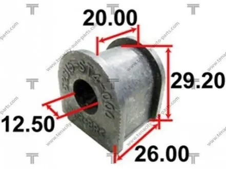 Фото втулка стабілізатора honda k5 accord 2.0 90-94 TENACITY ASBHO1010 Втулка стабілізатора honda k5 accord 2.0 90-94 TENACITY ASBHO1010