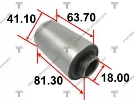 Сайлентблок рычага nissan np300 pickup 08- TENACITY AAMNI1065