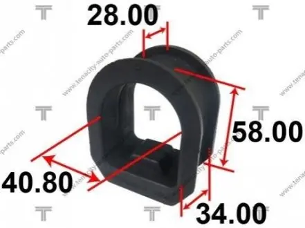 Втулка рейки рульової toyota corolla 91-00 TENACITY ASTTO1007
