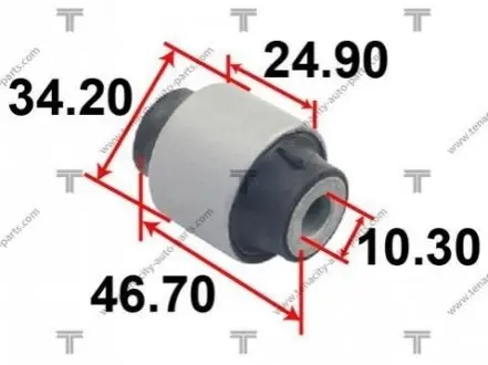 Сайлентблок рычага honda k8 civic 95-00 TENACITY AAMHO1009