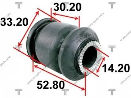 Сайлентблок рычага toyota yaris 05-13 TENACITY AAMTO1108