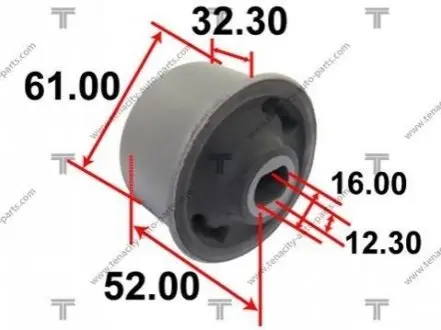 Сайлентблок важеля mazda 2 07-14 TENACITY AAMMA1056