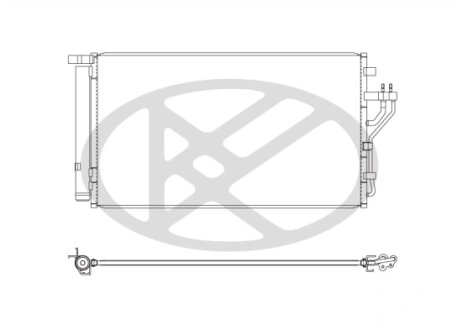 Радіатор кондиціонера в зборі KOYORAD CD810653