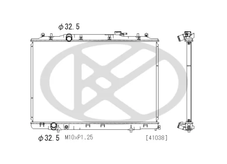 Фото радіатор охолодження двигуна KOYORAD PL082954 Радіатор охолодження двигуна KOYORAD PL082954