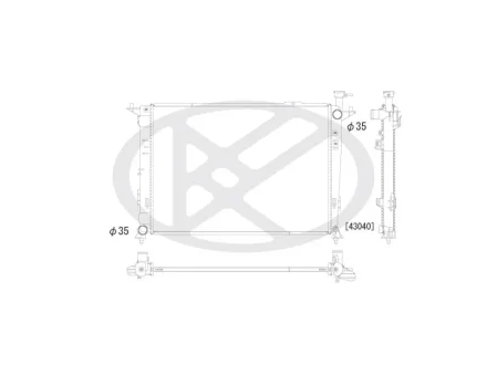 Радиатор охлаждения двигателя KOYORAD PL823189