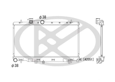 Радіатор системи охолодження KOYORAD PL091738