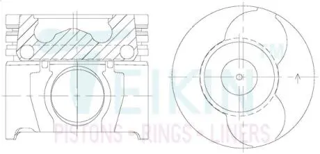 Поршень TEIKIN 46676AG050