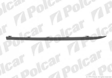 Спойлер бампера переднего левый Polcar 504425-1 (фото 1)