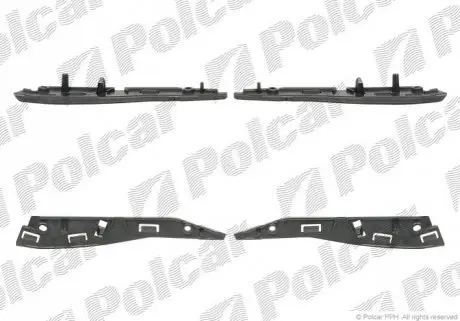 Кронштейн бампера левый + правый Polcar 230807-8