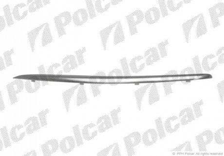 Молдинг накладки бампера левый Polcar 951427-7 (фото 1)